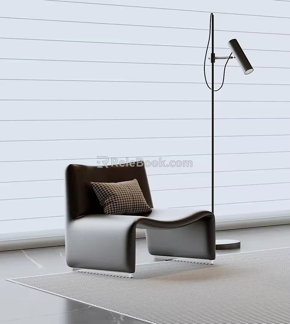 Modern Single Sofa 3d model
