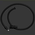 Modern Black Kitchen Faucet With Flexible Hose And Single Handle Design