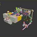 Precision Industrial Mechanical Device With Metal Structure And Yellow Silver Components