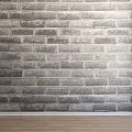 Gray Textured Brick Wall Ideal For Modern Interior Decor And Design 3d model