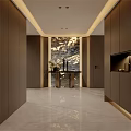 Modern Foyer Interior Design With Console Cabinet And Side Cabinet Decor