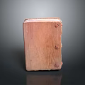 Rustic Wooden Storage Box With Decorative Metal Clasps And Natural Texture For Home Use