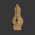 Artistic Toucan Wooden Sculpture With Intricate Carved Feather Patterns Perched On Branch
