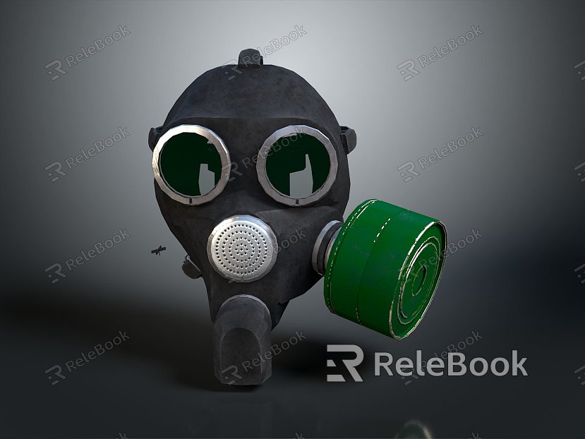 Gas Mask Science Fiction Gas Mask Gas Mask Respirator Breathing Mask Biochemical Mask Science Fiction Mask model