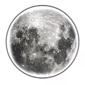Modern Moon Themed Wall Lamp With Circular Shape And Realistic Lunar Surface Texture