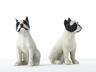 Modern Dog Pug 3d model