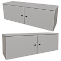 Grey Side Cabinet 18 3d model