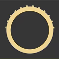 Elegant Gold Ring With Small Diamonds Smooth Shiny Surface And Reflection