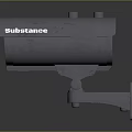 Modern Camera Monitor Head Security Surveillance Camera 3d model