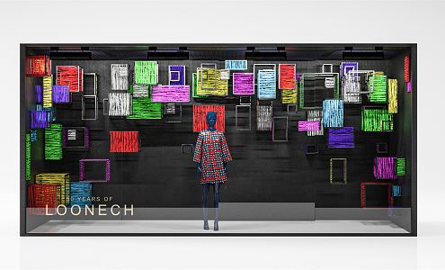 Modern Window Shop 3d model