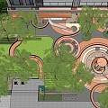 Modern Residential Landscape Creating Residential Landscape 3d model