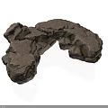 Detailed Modern 3D Rock Model with Textured Surface for Design Projects 3d model