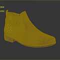 Fashionable Brown Ankle Boots With Metallic Panel Buckle Strap And Low Heel Design