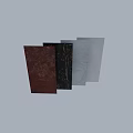 Marble Components With Red Black White Grey Veined Patterns And Textured Panels