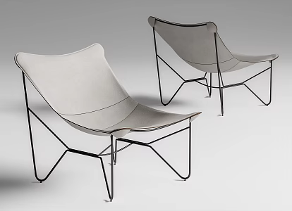 Outdoor folding chair camping chair 3d model