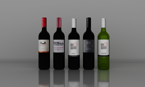 Luzhou Laojiao imported wine 3d model