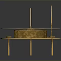 Brass Industrial Equipment With Roman Numerals And Decorative Anchor Design