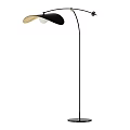 Modern Black Floor Lamps With Arched Arms Curved Shades And Circular Bases