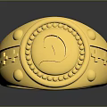 Luxury Gold Men's Ring With Round Center Gemstone And Intricate Engraved Patterns