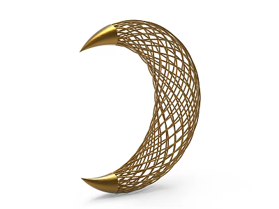 Hollow Moon Ornament Decoration 3d model