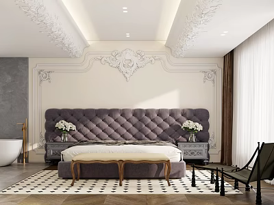 French Bedroom 3d model
