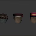 Various Stylish Hats For Daily Use With Different Colors And Decorative Bands