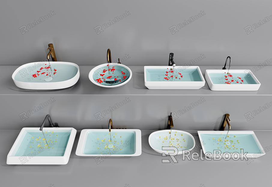 Modern wash basin wash basin counter basin counter basin faucet combination model