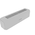 Two White Mitsubishi Heavy Industries Wall Mounted Air Conditioners For Daily Use