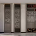 Screen partition background wall 3d model