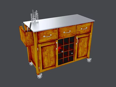 Modern Wine Cabinet 3d model