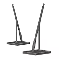Elegant Modern Floor Lamps With Wooden Base And Metal Stand Design