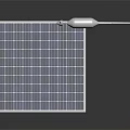 Solar Panel Equipped Daily Electrical Appliance With Metal Frame And Stand Structure 3d model