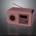 Divoom Pink Radio With Antenna Display Screen Control Knob And Buttons