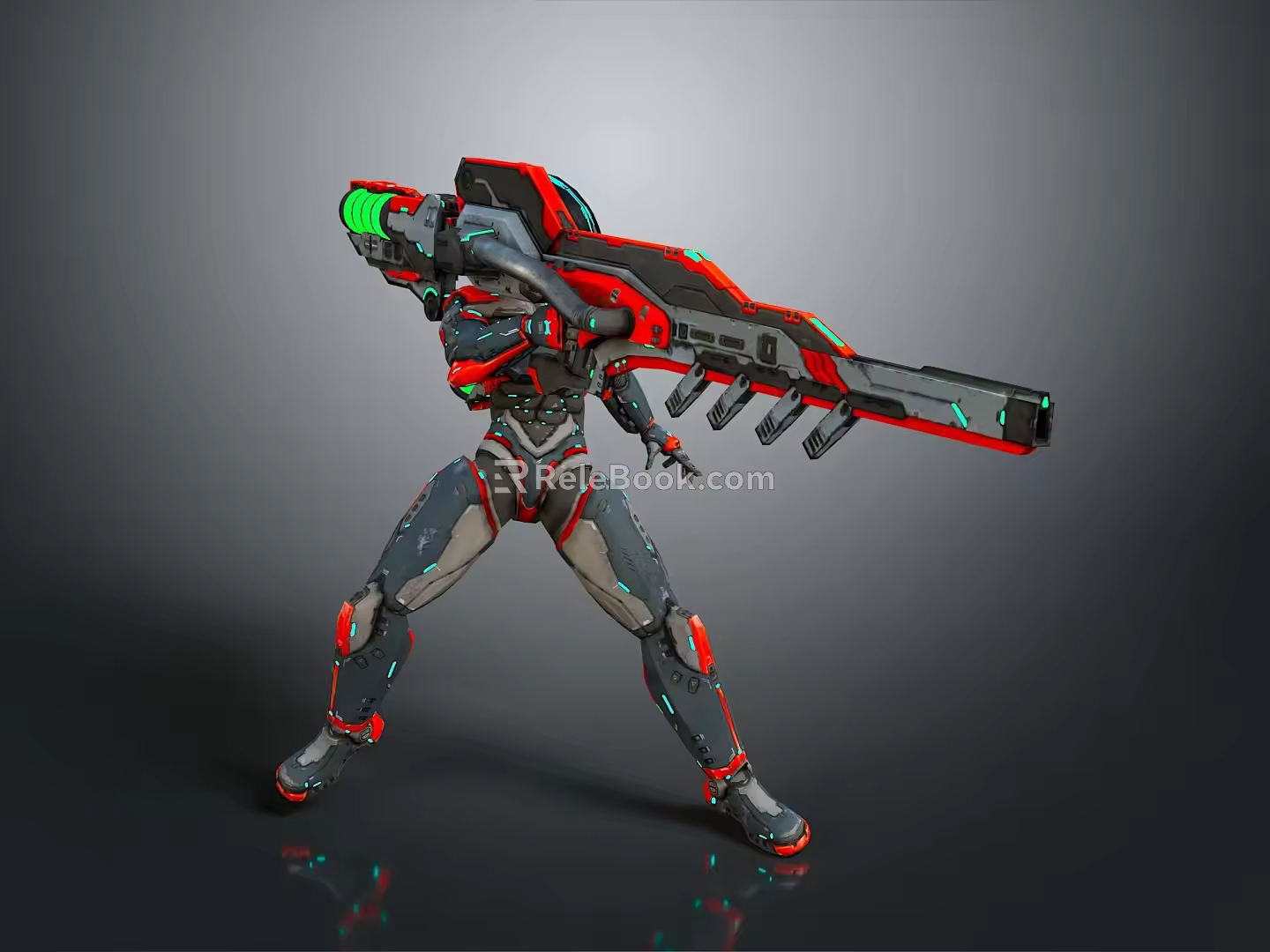 Mech Warrior Mech Soldier Machine Battlearm Mechanical Battlearm Machine Fighter Robot 3d model