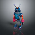 Robot Assistant Small Robot Butler Robot Butler Figure Game Figure 3d model