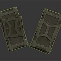Stacked Green Military Style Crates With Reinforced Corners And Latches