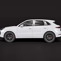 White Modern SUV With Sleek Exterior Design And Black Alloy Wheels