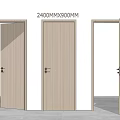 Wooden Swing Doors 2400MMX900MM for Home Interior with Different Open States