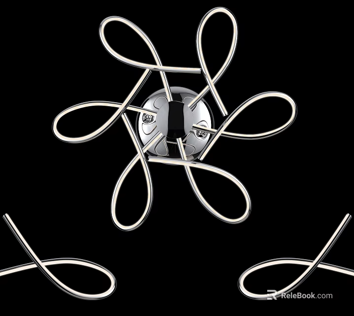 Special-shaped Modern Wall Light With Unique Metal Curved Design For Indoor Decor 3d model 