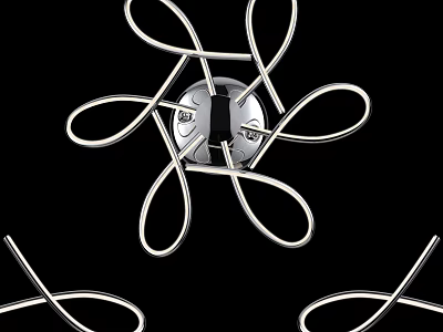 Special-shaped Modern Wall Light With Unique Metal Curved Design For Indoor Decor 3d model