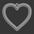 Heart Shaped Inflatable Ring With Pink Stripes For Summer Water Fun