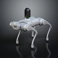 Intelligent Quadruped Robot Featuring Mechanical Legs Top Sensor And Reflective Surface