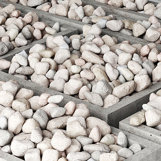 Modern Stone Pebbles Stone Combination Stone Garden Stone Pebbles Stone Garden Stone Paving 3d model