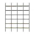 Modern Open Shelf Bookcase With Multi Layer Wooden Shelves And Metal Frame