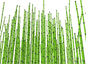 Modern Bamboo Shrub Grass 3d model