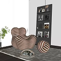 Modern Lazy Sofa Single Sofa 3d model