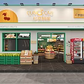 Stylish Modern Fresh Fruit Store Exterior With Assorted Fresh Produce And Quality Imported Fruits