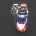 Red Bull Inspired Energy Drink Can Shaped Weapon With Modern Design And Glowing Lights