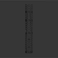 Dark Metallic Chain Jewelry Pieces With Hollow Hexagonal Patterns Various Lengths Arranged Horizontally