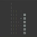 Diverse Scene Construction Components With Wooden Pillars Stone Slats And Stone Slabs